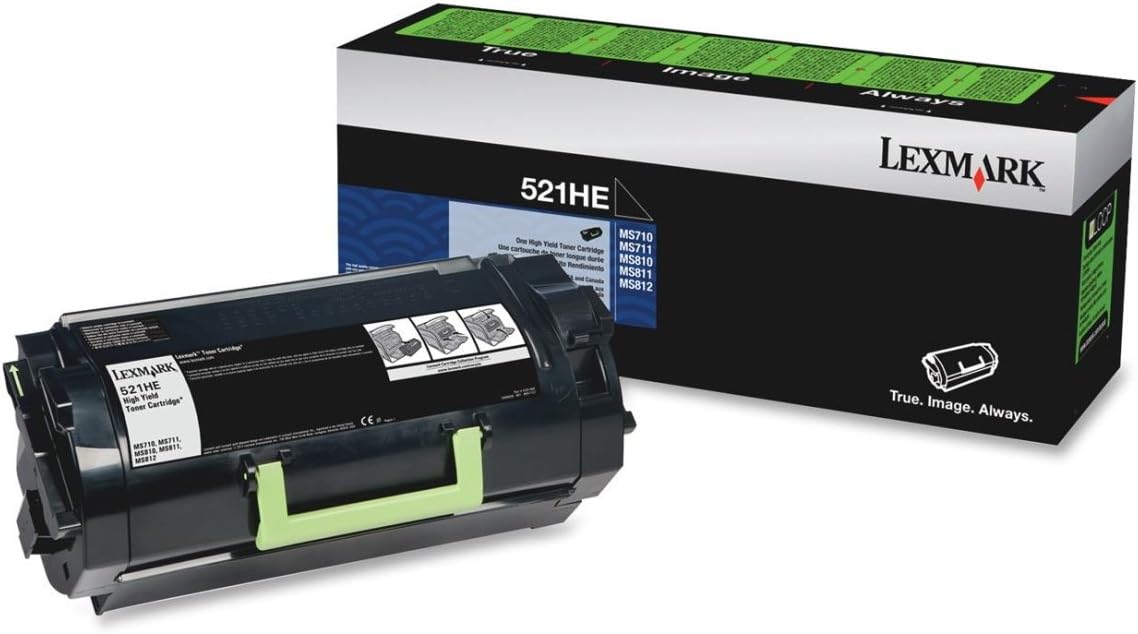 Lexmark 52D1H0E (521HE) High Yield Black Toner Cartridge – MS710 / MS810 / MX710 / MX810 Series