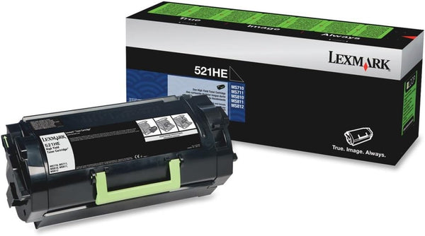 Lexmark 52D1H0E (521HE) High Yield Black Toner Cartridge – MS710 / MS810 / MX710 / MX810 Series